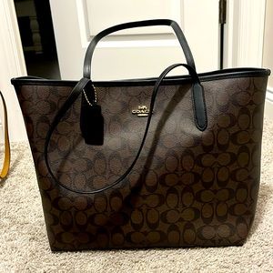 Coach canvas tote.